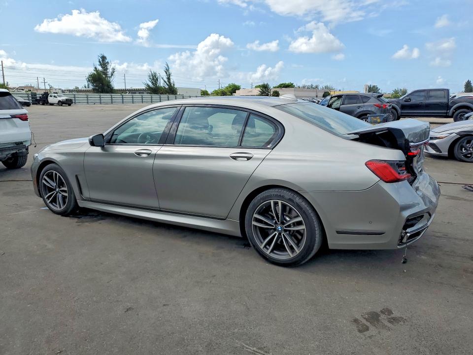 2021 Bmw 750 მანქანა იყიდება აუქციონზე, vin: WBA7U2C0XMCF49980, აუქციონის ნომერი: 57741326