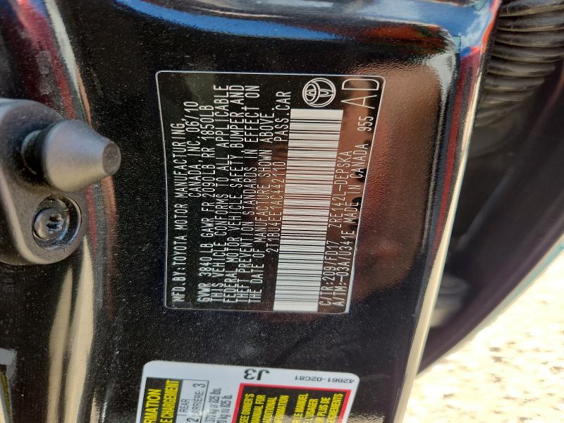 Продаж на аукціоні авто 2010 Toyota Corolla, vin: 2T1BU4EE1AC442110, номер лоту: 56868446