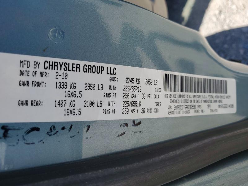Продаж на аукціоні авто 2010 Chrysler Town & Country, vin: 2A4RR5D16AR232598, номер лоту: 48330406