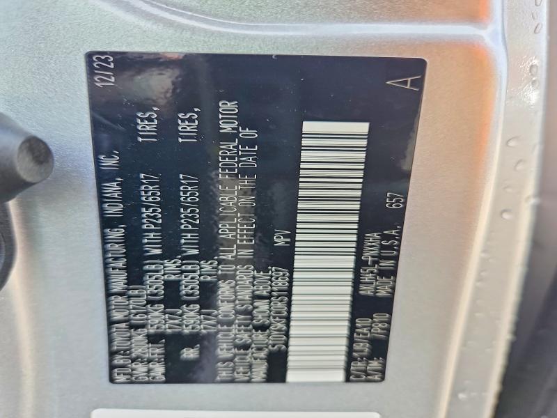 Aukcja sprzedaży 2024 Toyota Sienna, vin: 5TDYSKFC0RS118697, numer aukcji: 55705486