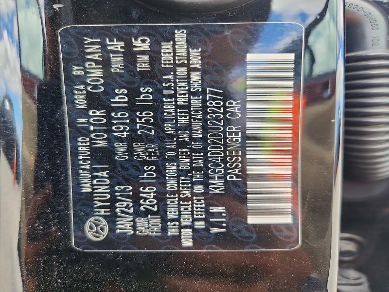 Продажа на аукционе авто 2013 Hyundai Genesis, vin: KMHGC4DD2DU232877, номер лота: 57750436
