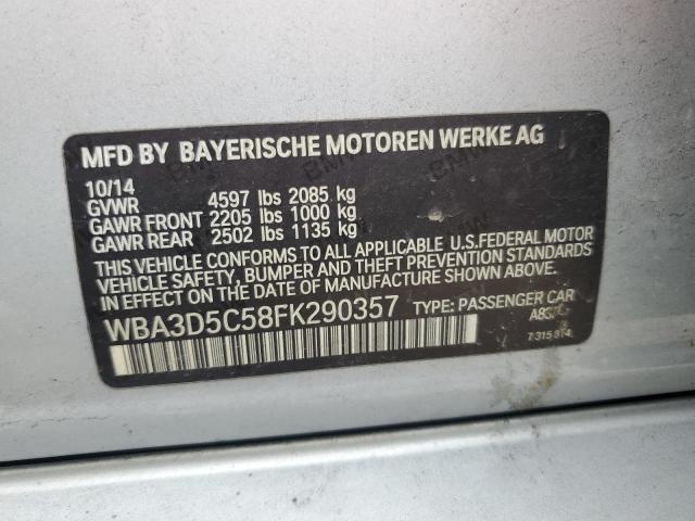 55959796 :رقم المزاد ، WBA3D5C58FK290357 vin ، 2015 Bmw 328 مزاد بيع