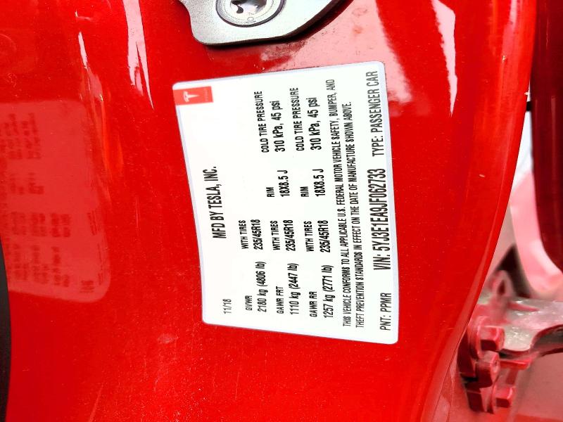 Aukcja sprzedaży 2018 Tesla Model 3, vin: 5YJ3E1EA9JF062733, numer aukcji: 58604186