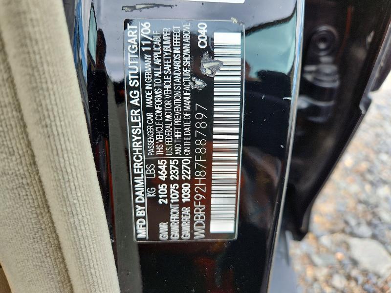 Aukcja sprzedaży 2007 Mercedes-benz C280, vin: WDBRF92H87F887897, numer aukcji: 57926266