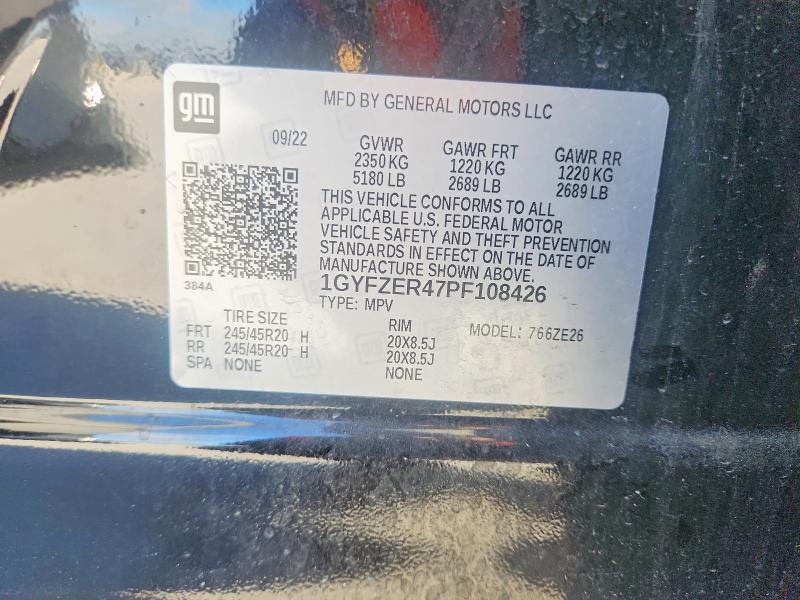 Aukcja sprzedaży 2023 Cadillac Xt4, vin: 1GYFZER47PF108426, numer aukcji: 57132436