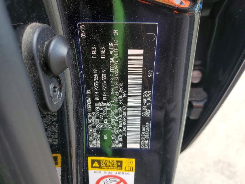 Aukcja sprzedaży 2015 Lexus Rx 350, vin: JTJBK1BA8F2481690, numer aukcji: 56121006