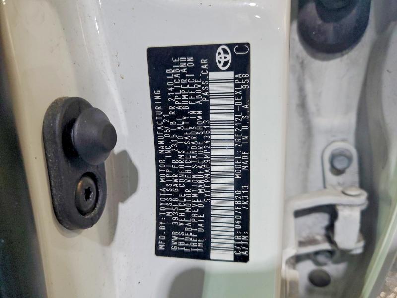 2021 Toyota Corolla მანქანა იყიდება აუქციონზე, vin: 5YFEPMAE9MP243613, აუქციონის ნომერი: 56755646