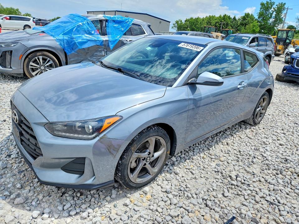 Auction sale of the 2019 Hyundai Veloster, vin: KMHTG6AF3KU017669, lot number: 57619396