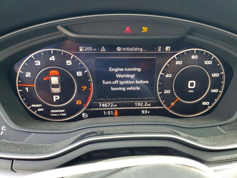 2017 Audi A4 მანქანა იყიდება აუქციონზე, vin: WAUFNAF41HN039090, აუქციონის ნომერი: 57429516