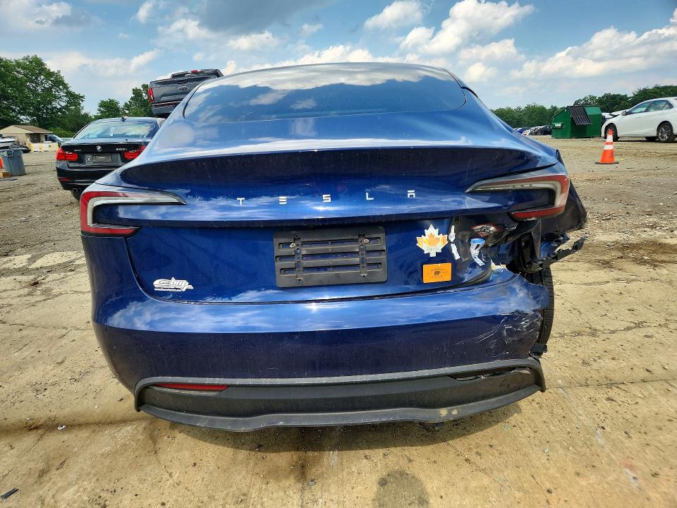 2024 Tesla Model 3 მანქანა იყიდება აუქციონზე, vin: 5YJ3E1EA6RF739989, აუქციონის ნომერი: 56954336