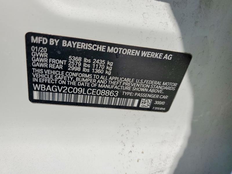 Продажа на аукционе авто 2020 Bmw 840i, vin: WBAGV2C09LCE08863, номер лота: 58142846