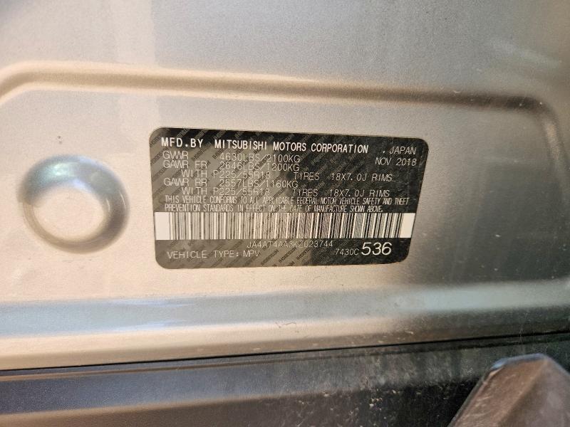 Aukcja sprzedaży 2019 Mitsubishi Eclipse Cross, vin: JA4AT4AA3KZ023744, numer aukcji: 58983346