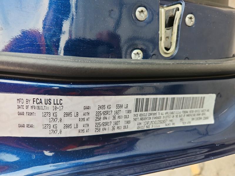 Продаж на аукціоні авто 2018 Jeep Cherokee, vin: 1C4PJMCX3JD562657, номер лоту: 58192636