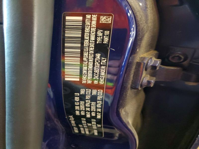 Продажа на аукционе авто 2016 Jeep Renegade, vin: ZACCJBDT3GPC70449, номер лота: 59269016