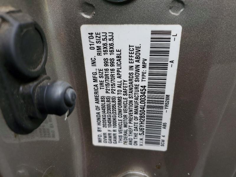 Продажа на аукционе авто 2004 Honda Element, vin: 5J6YH28504L003454, номер лота: 56119556
