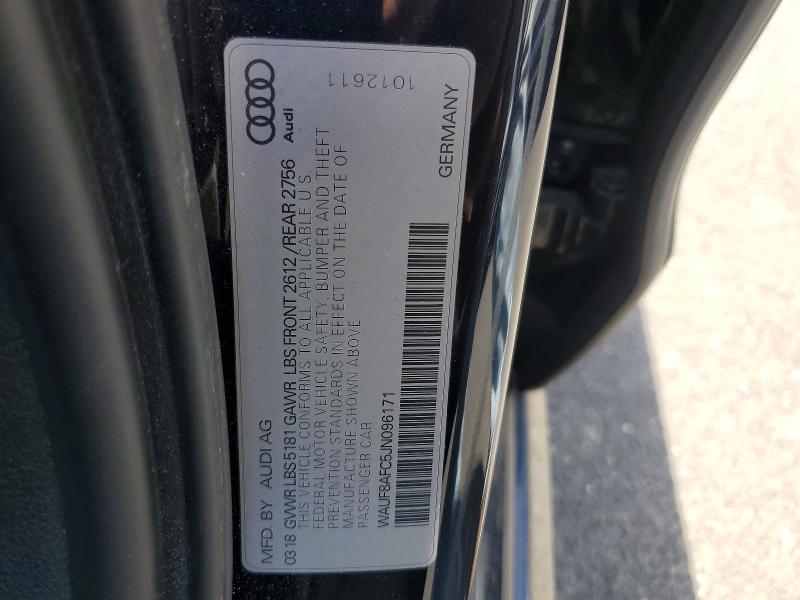 Продаж на аукціоні авто 2018 Audi A6, vin: WAUF8AFC5JN096171, номер лоту: 58545976