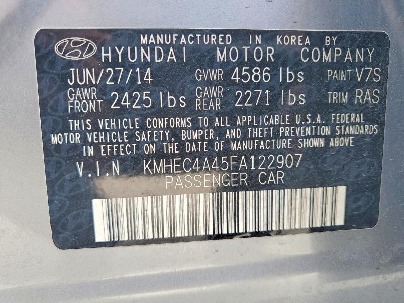 Aukcja sprzedaży 2015 Hyundai Sonata Hybrid, vin: KMHEC4A45FA122907, numer aukcji: 56096006