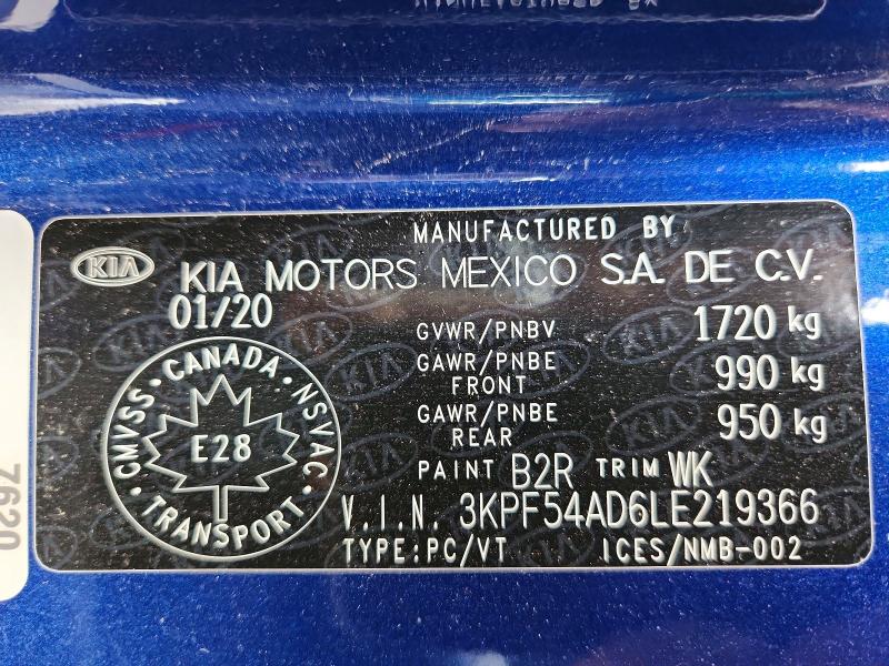 Продажа на аукционе авто 2020 Kia Forte, vin: 3KPF54AD6LE219366, номер лота: 57244836