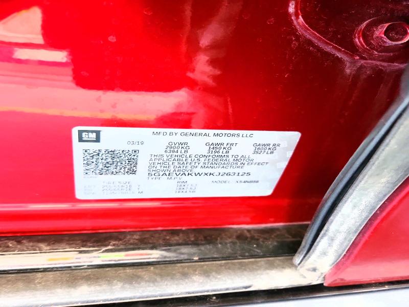 Продаж на аукціоні авто 2019 Buick Enclave, vin: 5GAEVAKWXKJ263125, номер лоту: 73340605
