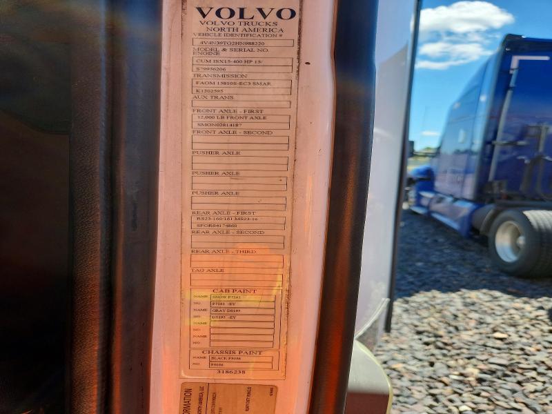 Продаж на аукціоні авто 2017 Volvo Vnl, vin: 4V4N39TG2HN988220, номер лоту: 57910286
