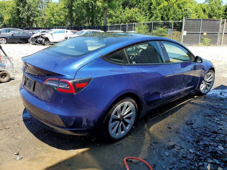 Продажа на аукционе авто 2022 Tesla Model 3, vin: 5YJ3E1EA1NF370131, номер лота: 58479976