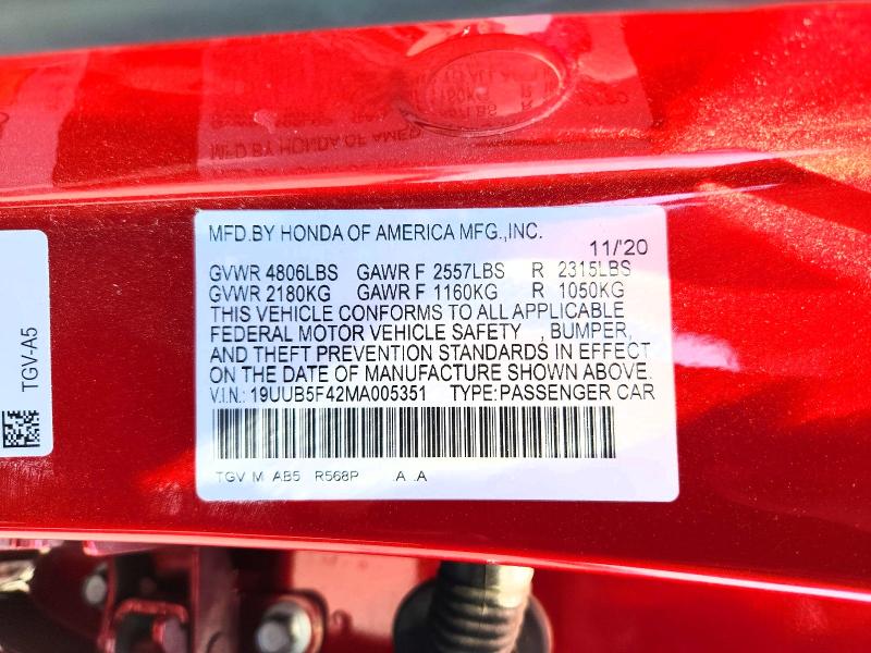 Aukcja sprzedaży 2021 Acura Tlx, vin: 19UUB5F42MA005351, numer aukcji: 57774456