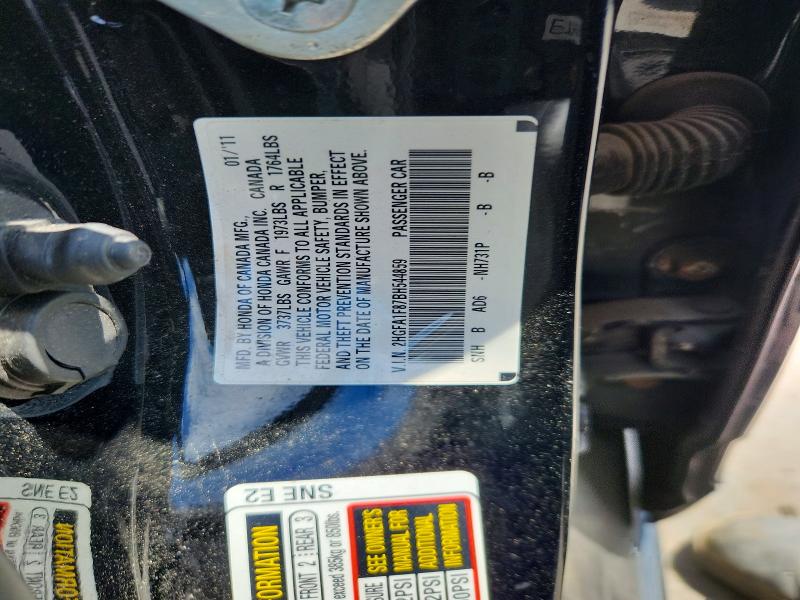 Aukcja sprzedaży 2011 Honda Civic, vin: 2HGFA1F87BH544859, numer aukcji: 56757926
