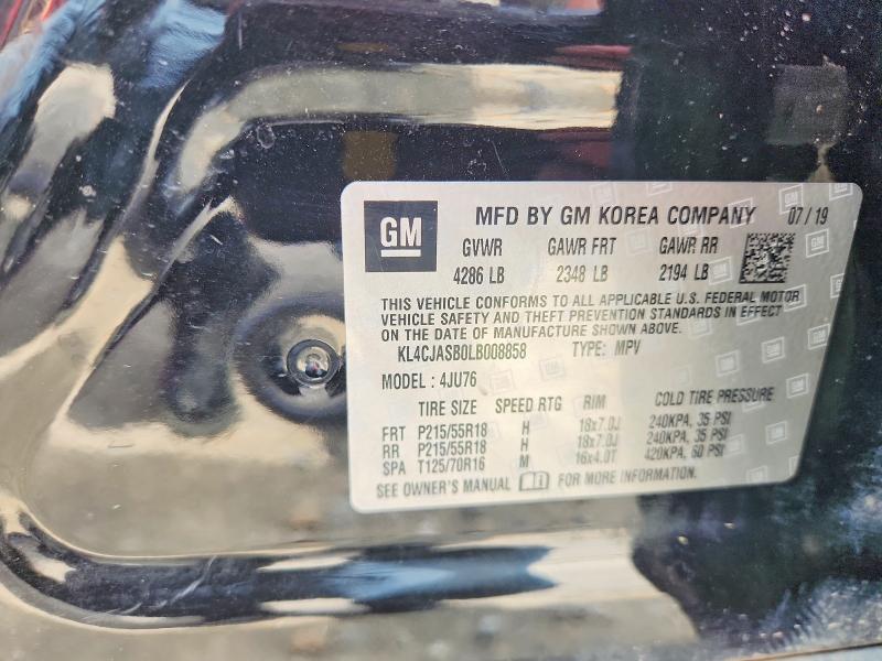 Aukcja sprzedaży 2020 Buick Encore, vin: KL4CJASB0LB008858, numer aukcji: 85977025