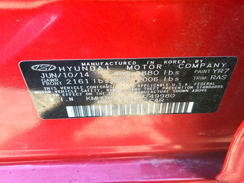 Aukcja sprzedaży 2015 Hyundai Elantra, vin: KMHDH4AE8FU249980, numer aukcji: 57232856