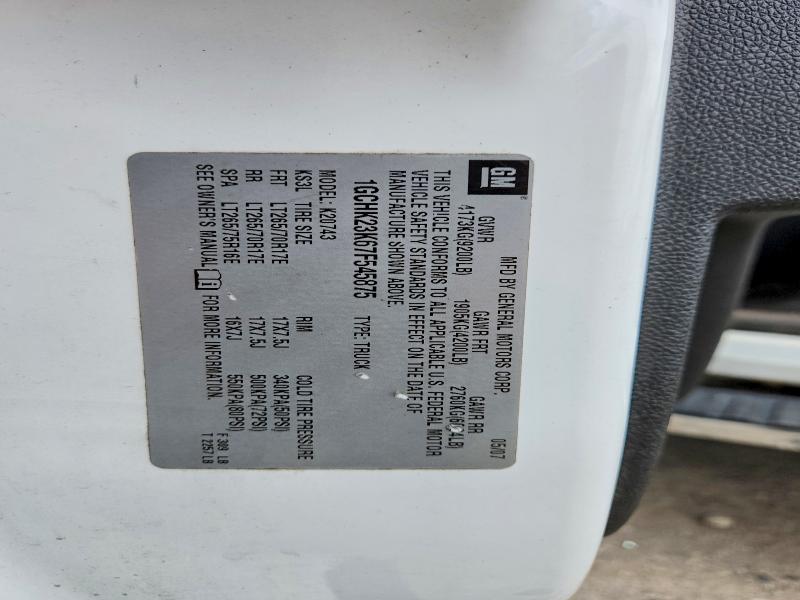 2007 Chevrolet Silverado მანქანა იყიდება აუქციონზე, vin: 1GCHK23K67F545875, აუქციონის ნომერი: 56852466