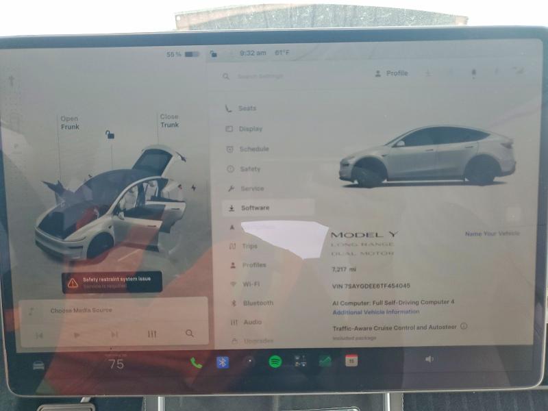 57082746 :رقم المزاد ، 7SAYGDEE6TF454045 vin ، 2026 Tesla Model Y مزاد بيع