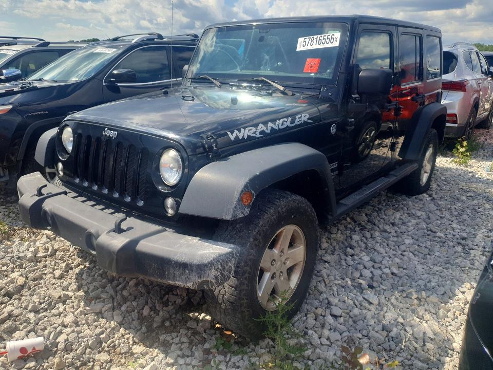2014 Jeep Wrangler Unlimited მანქანა იყიდება აუქციონზე, vin: 1C4HJWDG0EL138346, აუქციონის ნომერი: 57816556