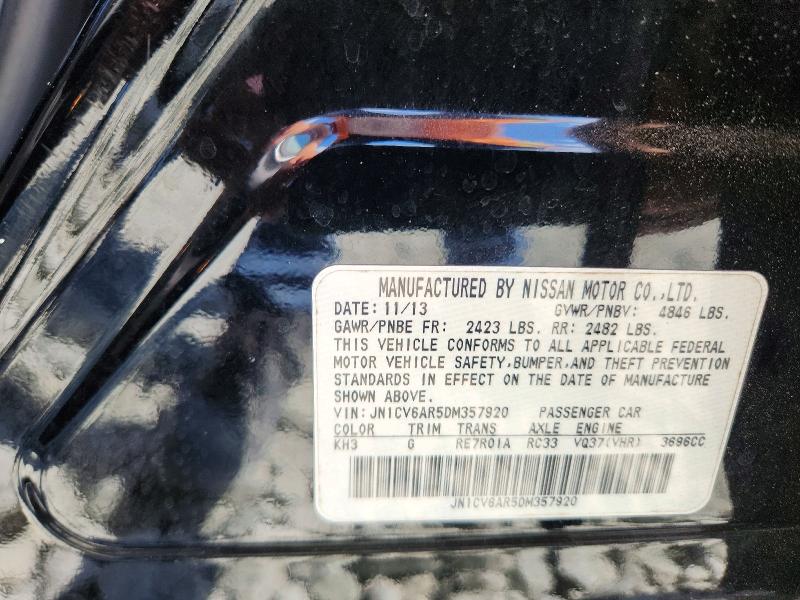 Aukcja sprzedaży 2013 Infiniti G37 Sedan, vin: JN1CV6AR5DM357920, numer aukcji: 58027976