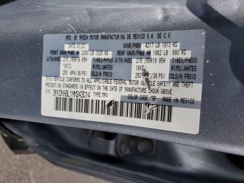 Продаж на аукціоні авто 2021 Mazda Cx-30, vin: 3MVDMABL1MM243014, номер лоту: 55936176