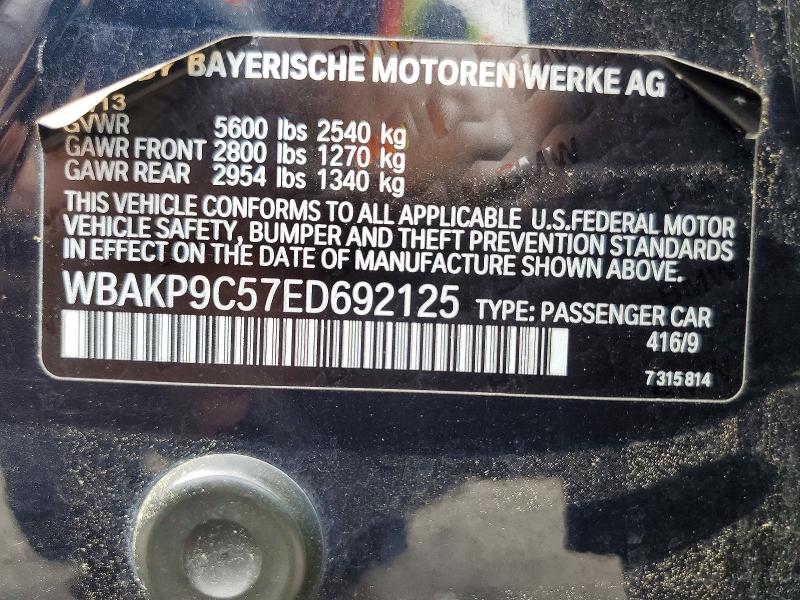 Продажа на аукционе авто 2014 Bmw 550, vin: WBAKP9C57ED692125, номер лота: 55230016