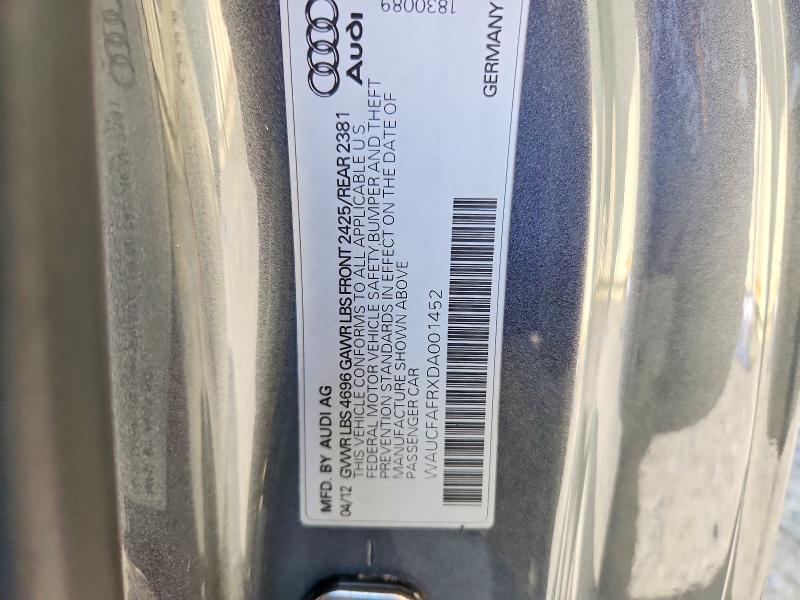 Продаж на аукціоні авто 2013 Audi A5, vin: WAUCFAFRXDA001452, номер лоту: 58542476