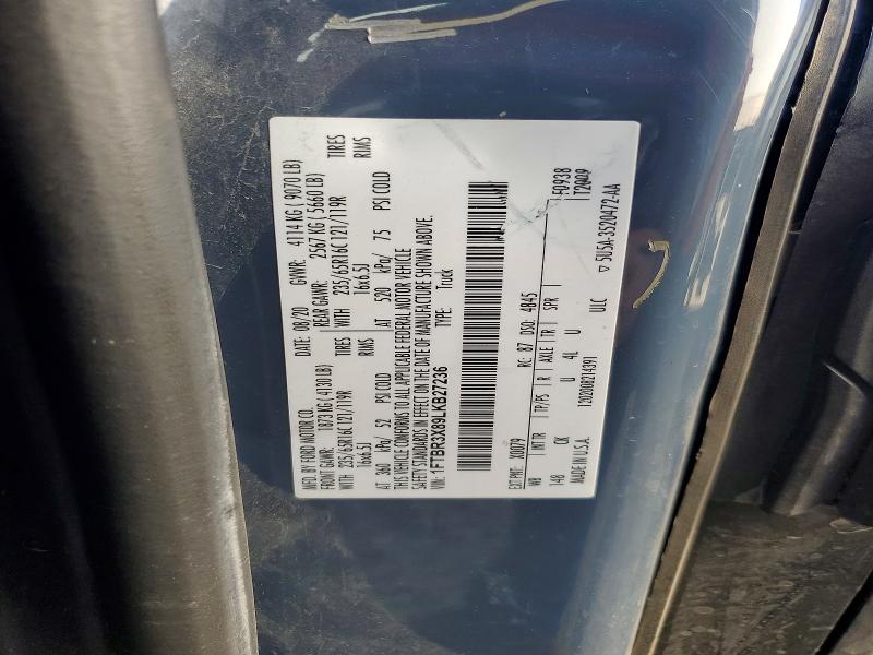 Продажа на аукционе авто 2020 Ford Transit, vin: 1FTBR3X89LKB27236, номер лота: 56423016
