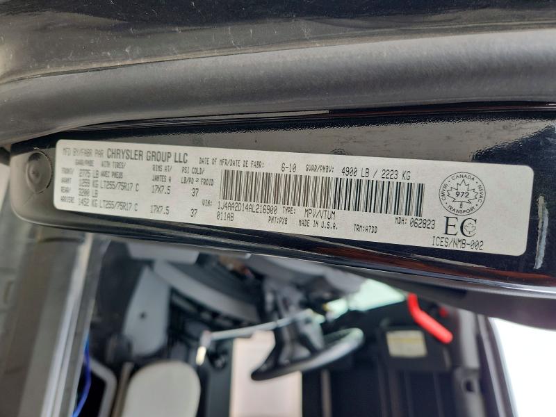 2010 Jeep Wrangler მანქანა იყიდება აუქციონზე, vin: 1J4AA2D14AL216900, აუქციონის ნომერი: 57493916