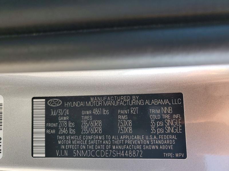 Продажа на аукционе авто 2025 Hyundai Tucson, vin: 5NMJCCDE7SH448872, номер лота: 56977666