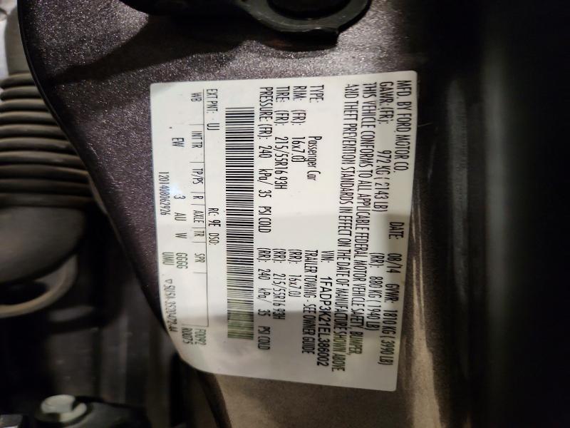 Aukcja sprzedaży 2014 Ford Focus, vin: 1FADP3K21EL386002, numer aukcji: 56722226