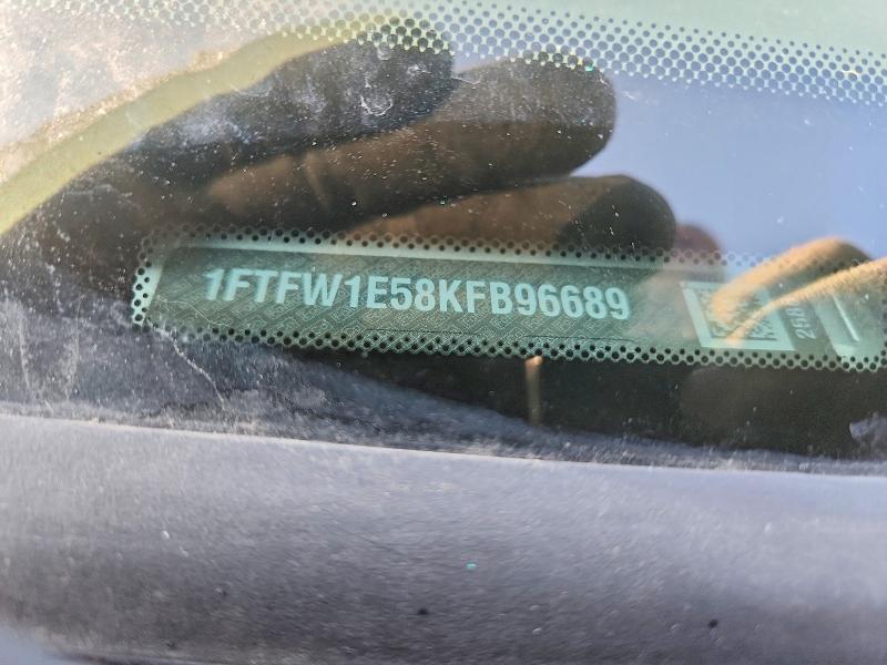 57931286 :رقم المزاد ، 1FTFW1E58KFB96689 vin ، 2019 Ford F150 مزاد بيع