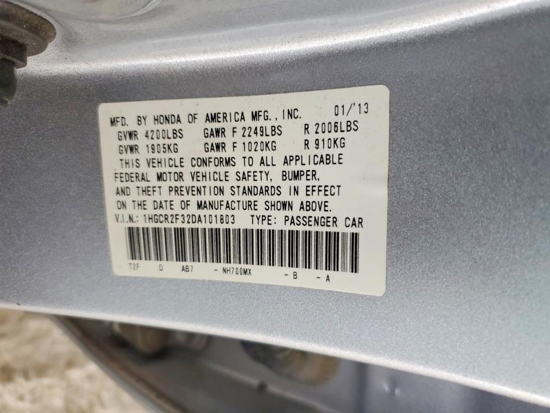 Продаж на аукціоні авто 2013 Honda Accord, vin: 1HGCR2F32DA101803, номер лоту: 57243816