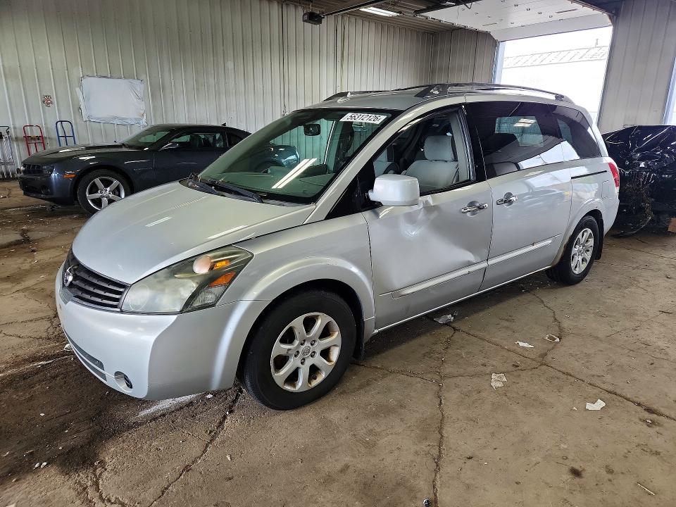 2007 Nissan Quest მანქანა იყიდება აუქციონზე, vin: 5N1BV28U67N125137, აუქციონის ნომერი: 56312126