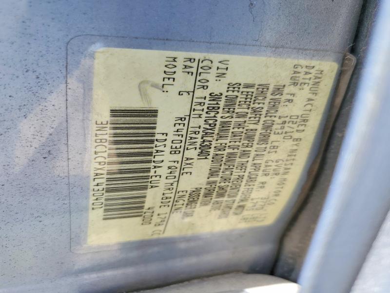 Aukcja sprzedaży 2010 Nissan Versa, vin: 3N1BC1CPXAL430401, numer aukcji: 55905266
