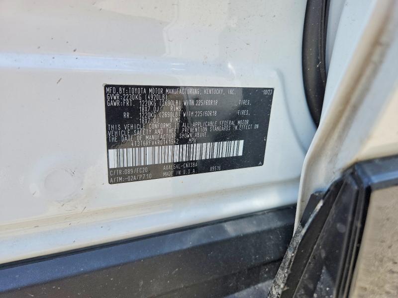 Продажа на аукционе авто 2024 Toyota Rav4, vin: 4T3T6RFV4RU141942, номер лота: 57344946