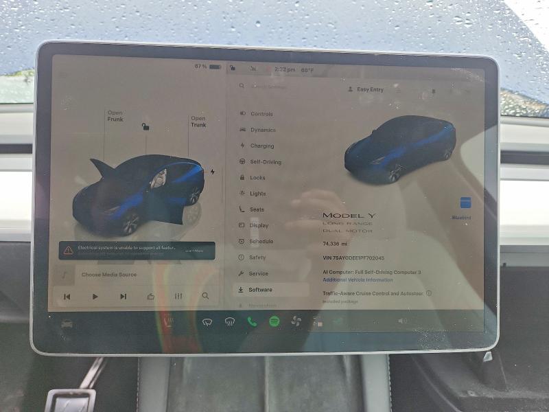 Aukcja sprzedaży 2023 Tesla Model Y, vin: 7SAYGDEE1PF702045, numer aukcji: 57630416