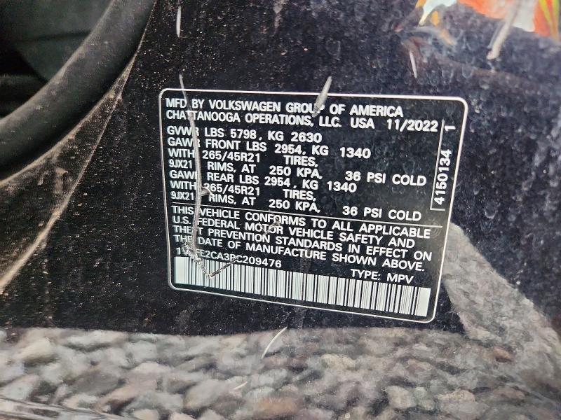 Продажа на аукционе авто 2023 Volkswagen Atlas Cross Sport, vin: 1V2FE2CA3PC209476, номер лота: 57168846