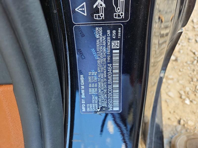 Aukcja sprzedaży 2020 Bmw M8, vin: WBSDZ0C08LBM09464, numer aukcji: 58498226