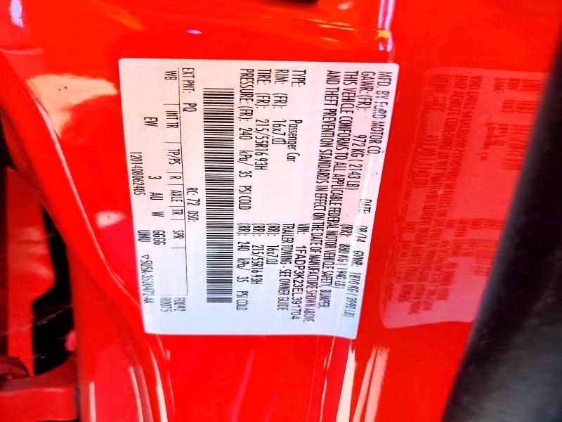 Продаж на аукціоні авто 2014 Ford Focus, vin: 1FADP3K23EL391704, номер лоту: 57037556