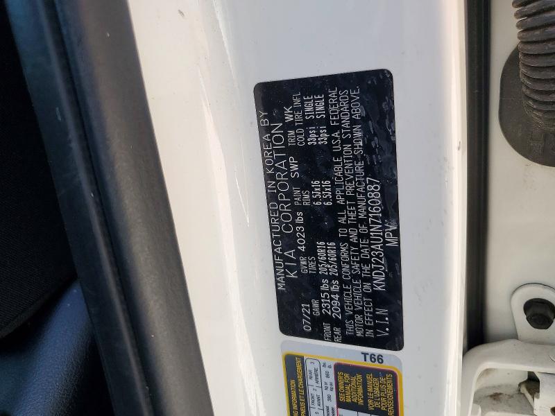 Aukcja sprzedaży 2022 Kia Soul, vin: KNDJ23AU1N7160887, numer aukcji: 58116416